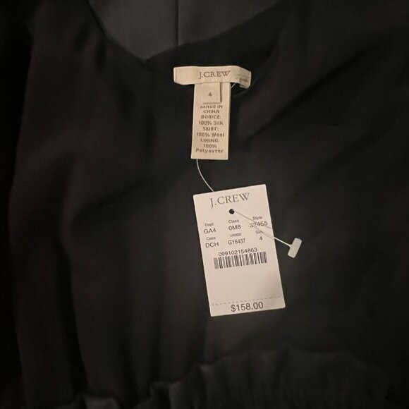 NWT: J. CREW COLORBLOCK SILK/WOOL TANK STRETCH WAIST, SZ: 4 - Picture 16 of 16